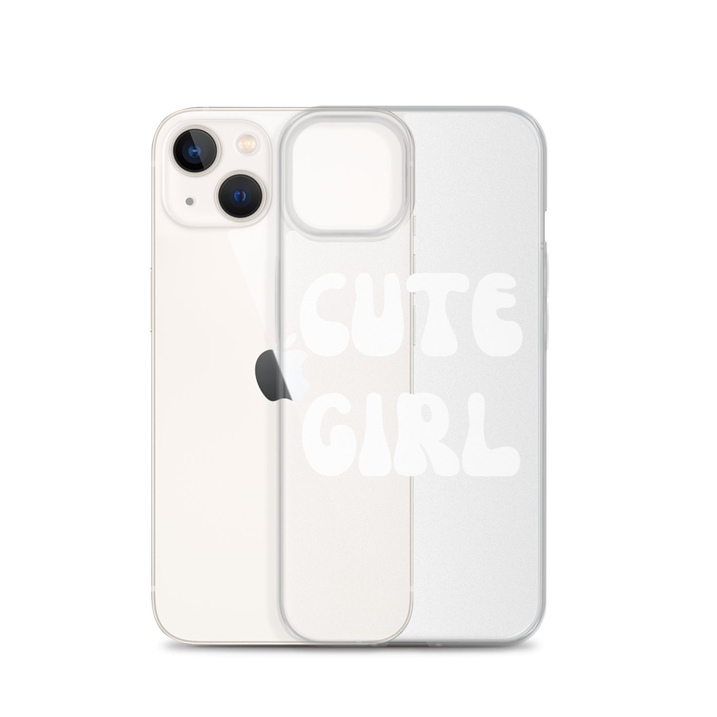 “Cute Girl” Clear Case for iPhone®