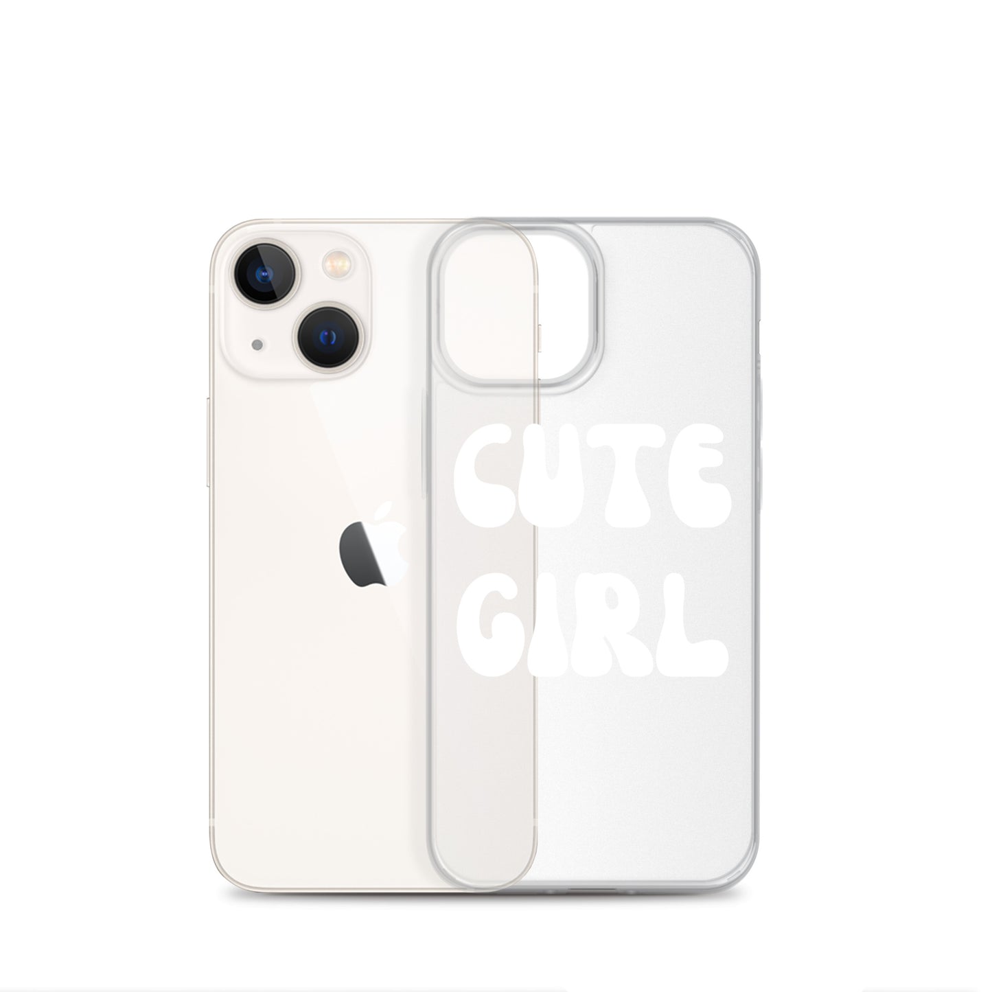 “Cute Girl” Clear Case for iPhone®