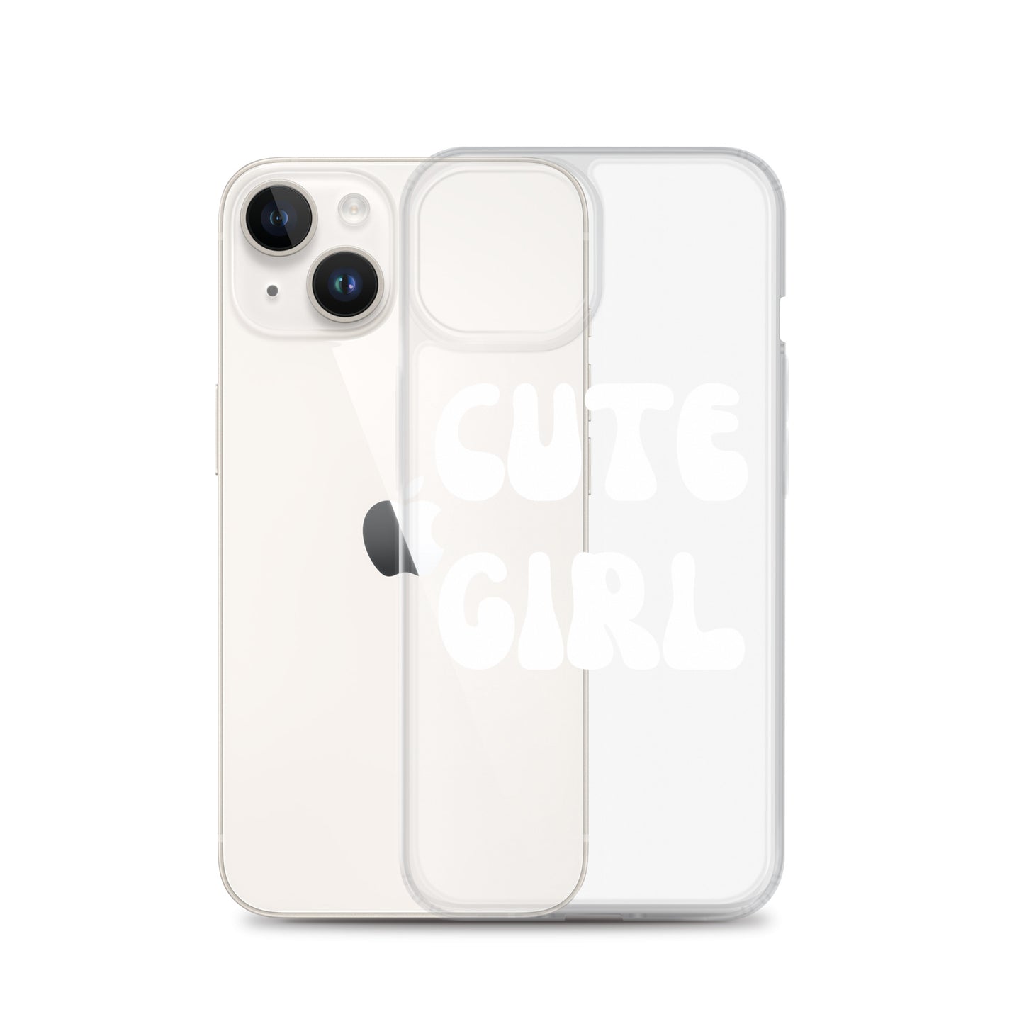 “Cute Girl” Clear Case for iPhone®