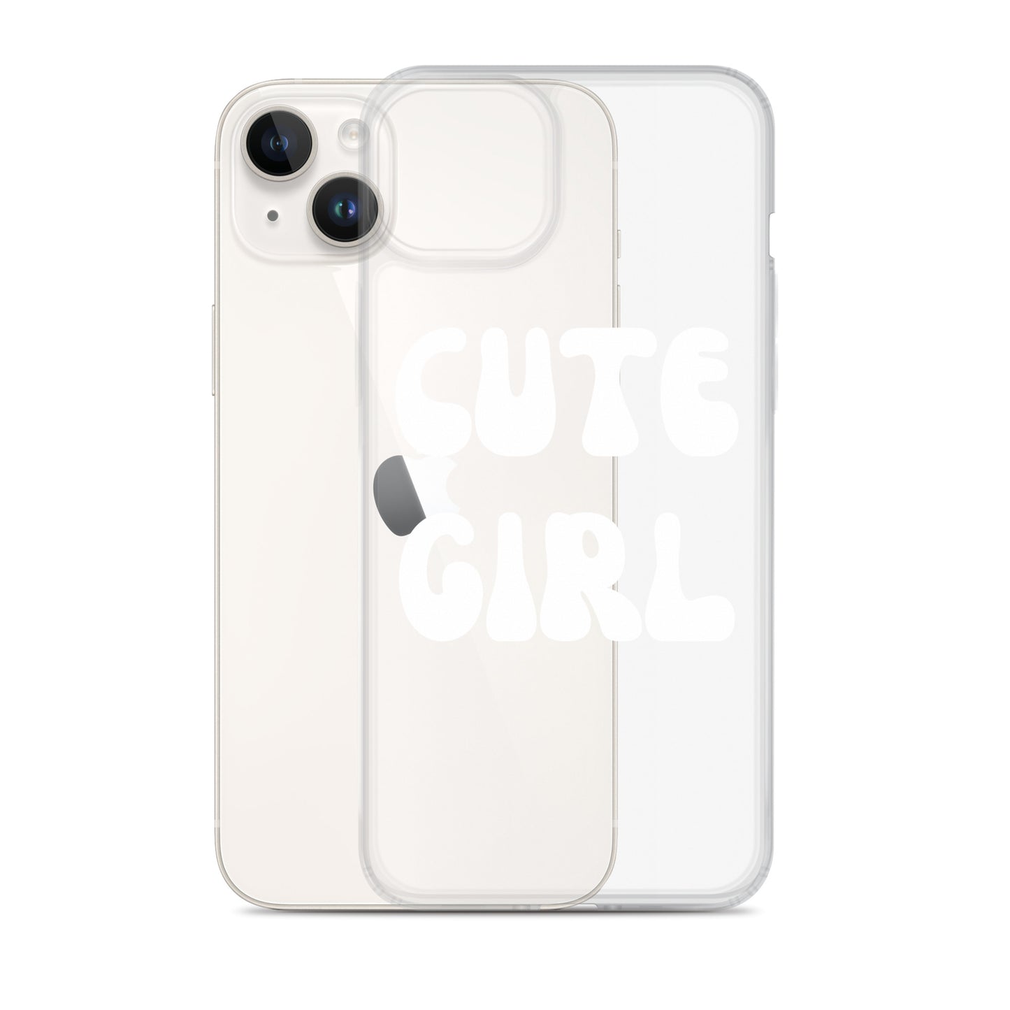 “Cute Girl” Clear Case for iPhone®