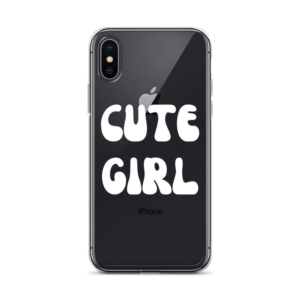 “Cute Girl” Clear Case for iPhone®