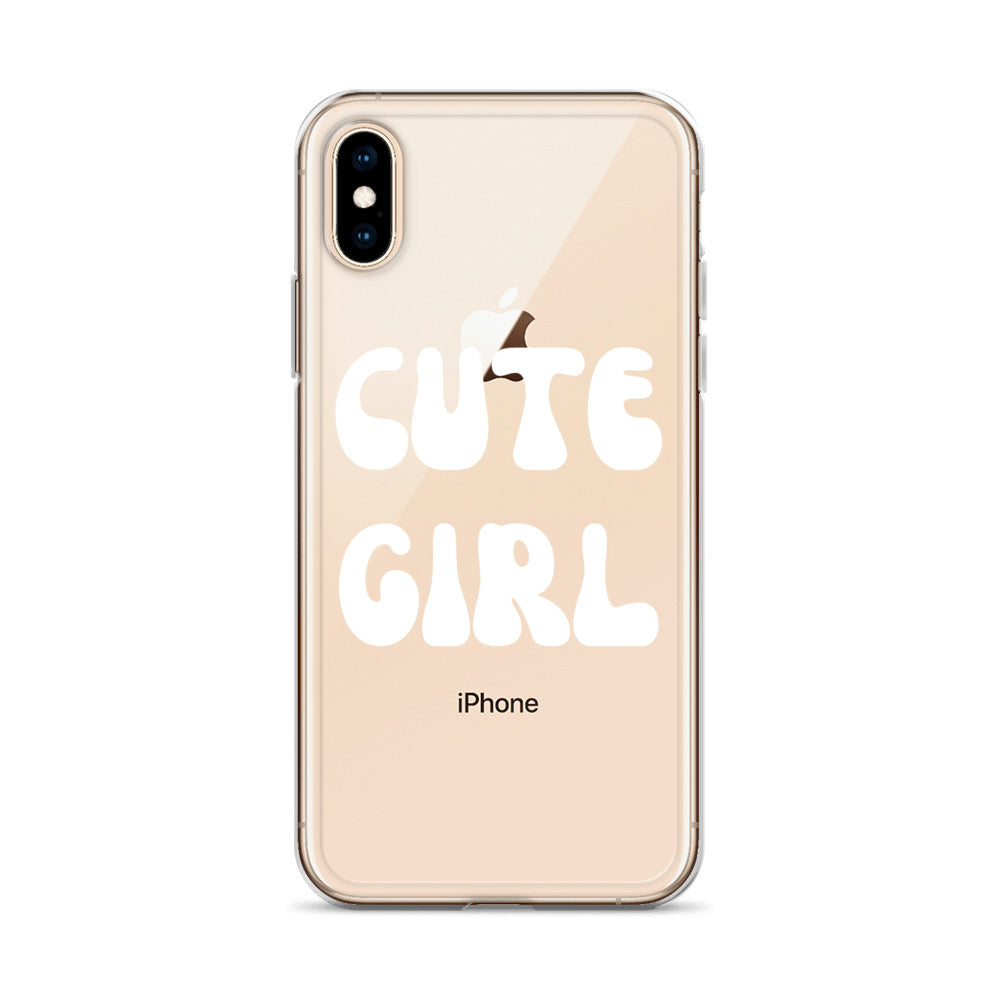 “Cute Girl” Clear Case for iPhone®