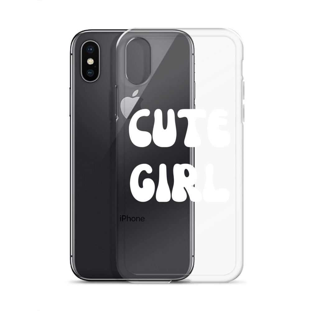 “Cute Girl” Clear Case for iPhone®