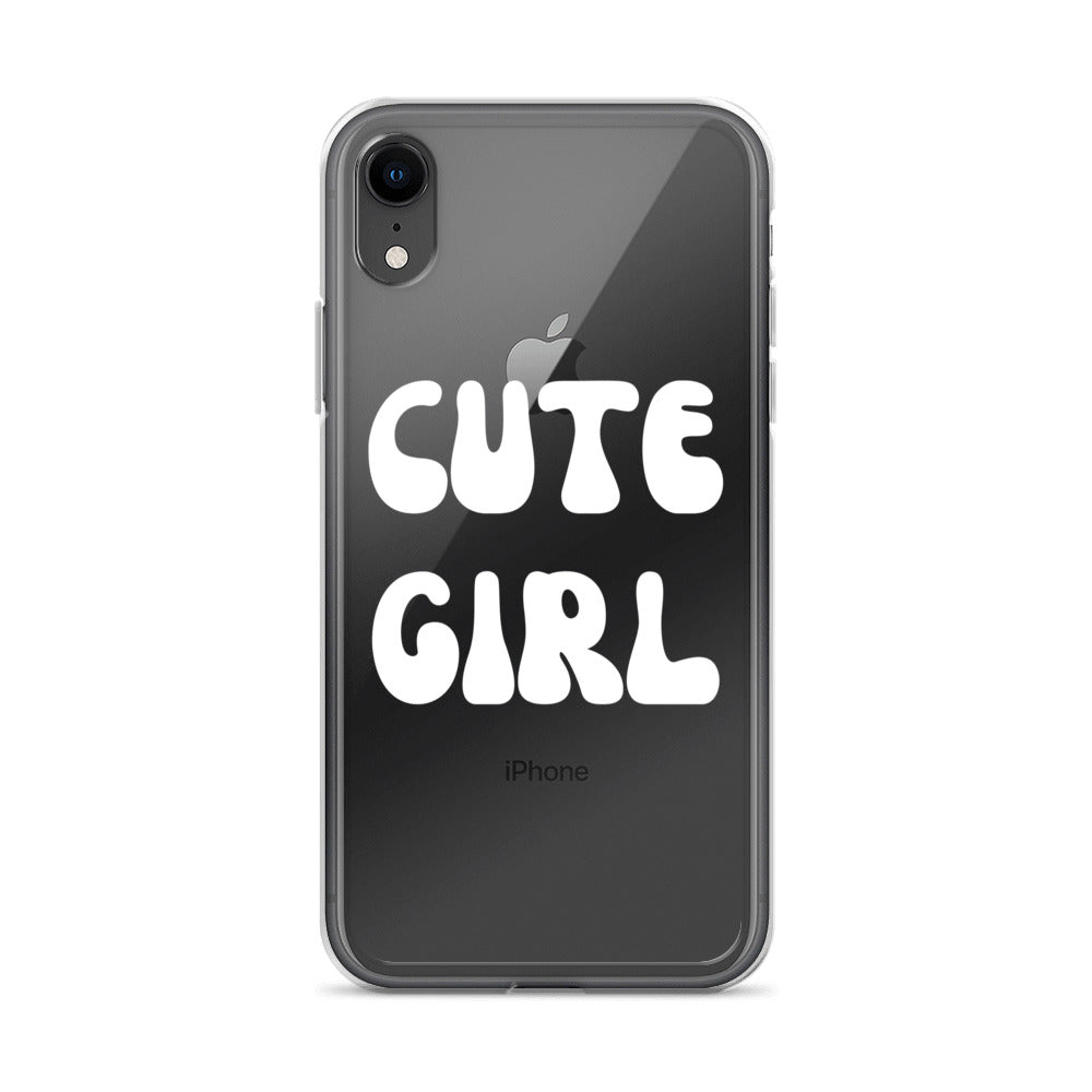 “Cute Girl” Clear Case for iPhone®