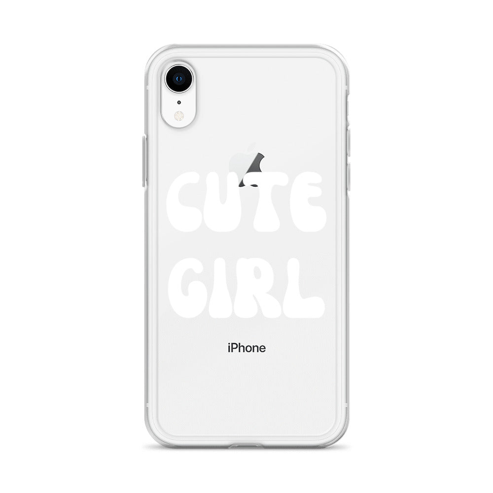 “Cute Girl” Clear Case for iPhone®