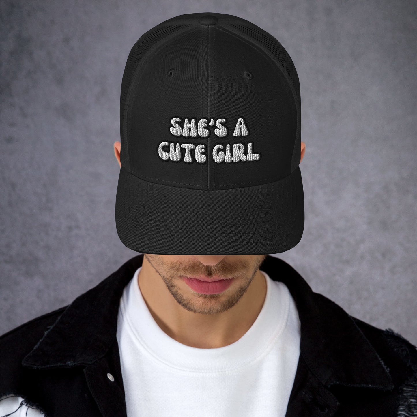 “She’s A Cute Girl” Trucker Hat