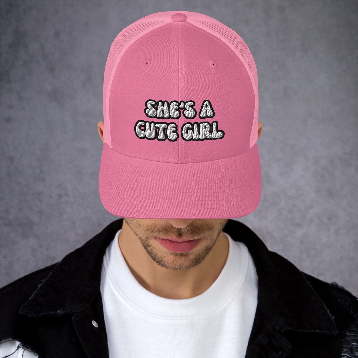 “She’s A Cute Girl” Trucker Hat