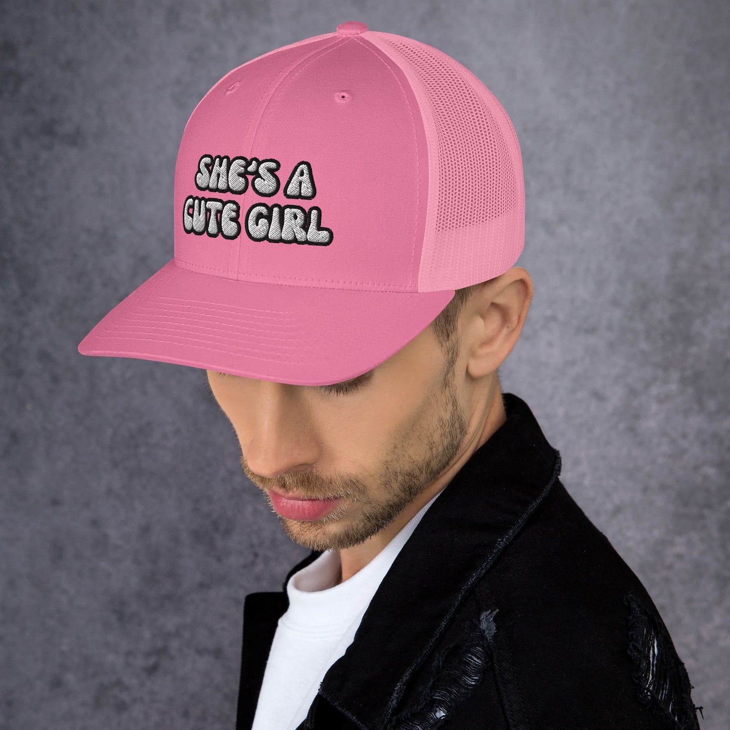 “She’s A Cute Girl” Trucker Hat