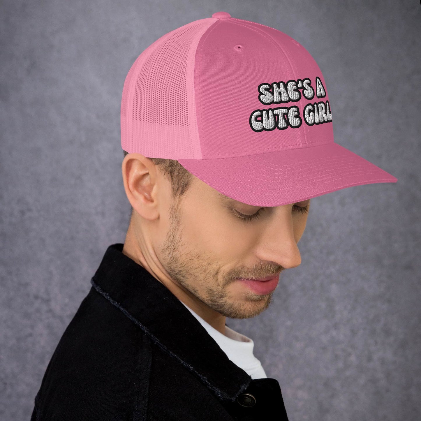 “She’s A Cute Girl” Trucker Hat